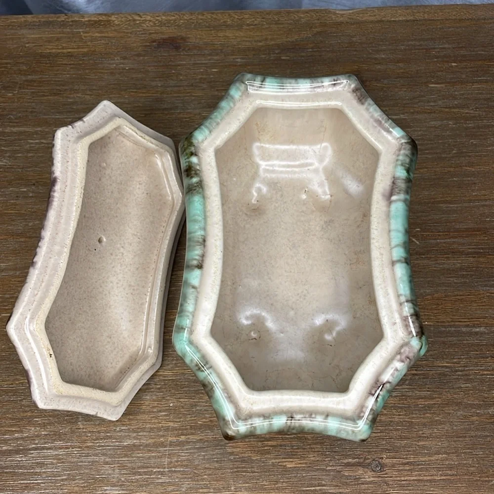Vintage Germany Ceramic Pottery Dish with Lid 26